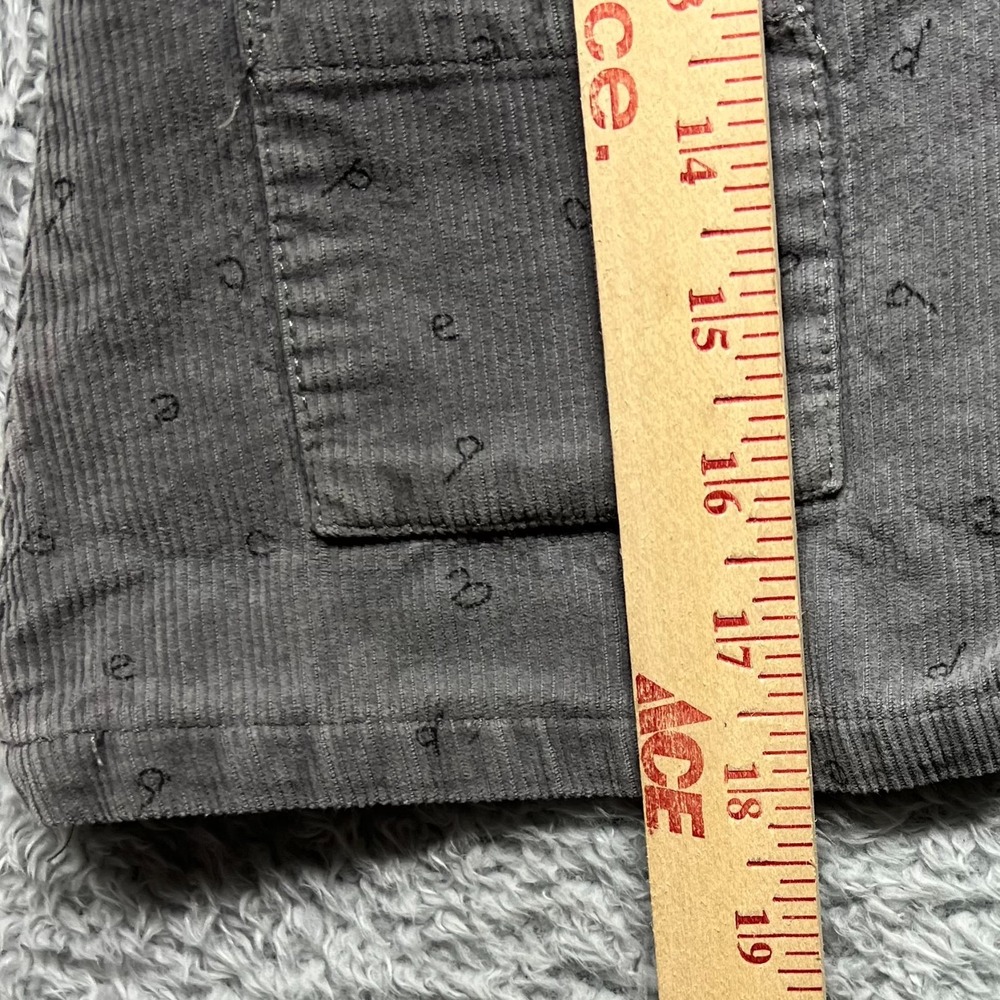 Zara Baby Dress Girls 2/3 Years Gray Corduroy Alphabet Jumper Overall Pinafore - Picture 10 of 10